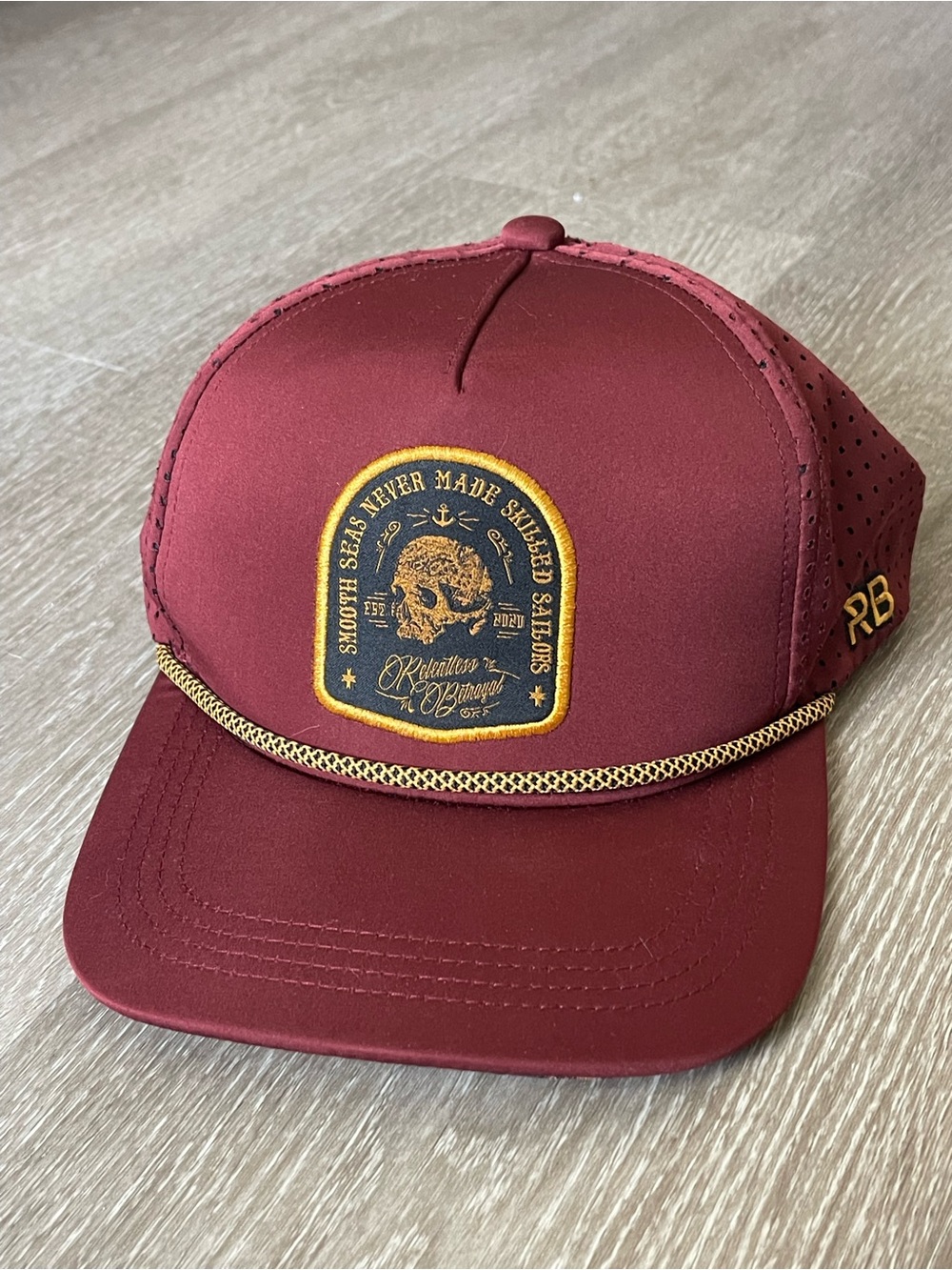 Smooth Seas Never Made Skilled Sailors Embroidered Hat